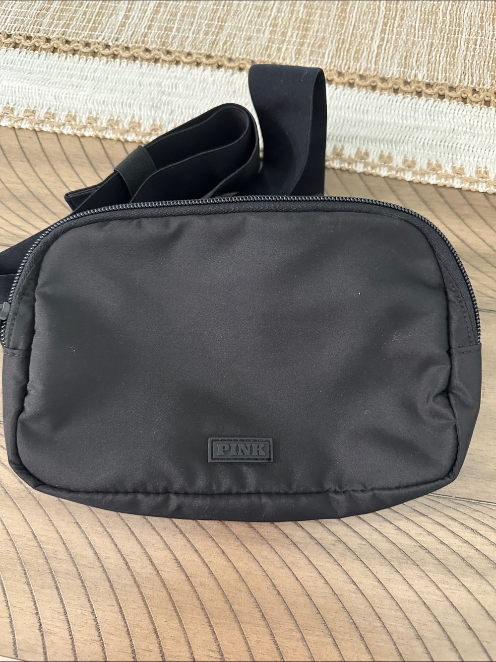 PINK Victoria's Secret Black Belt Bag